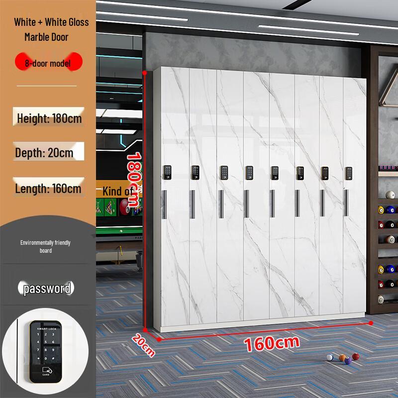 Eight-Door Secure Billiard Cue Cabinet