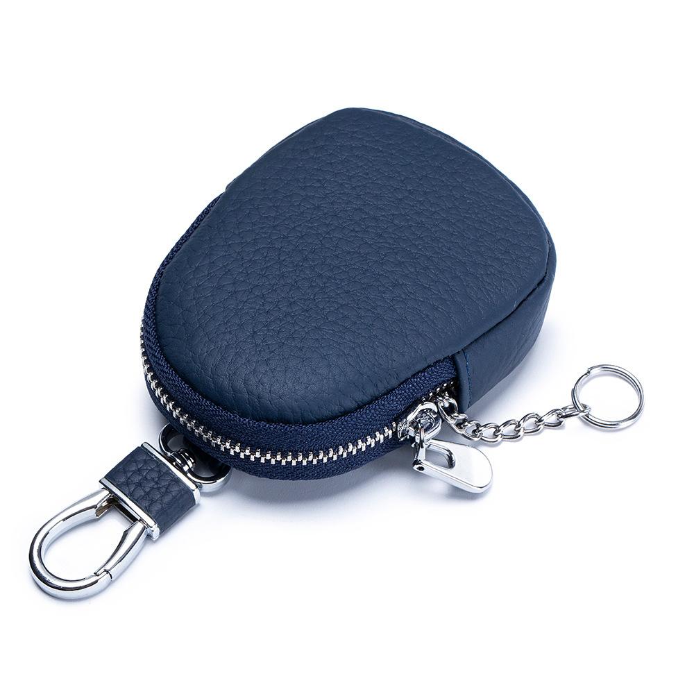 New mini change bag multi-function key storage bag universal earphone bag first layer cowhide small wallet