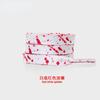 Rainbow Shoelaces for Sneakers Quality Fabric ink Splatter Shoe laces Fashion 0.8cm Flat AF1 Laces for Shoes 100/120/140/160CM