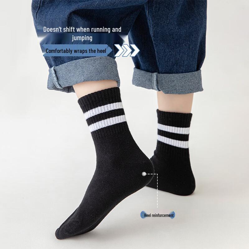 Langsha Boys' Mid-Calf Cotton Socks