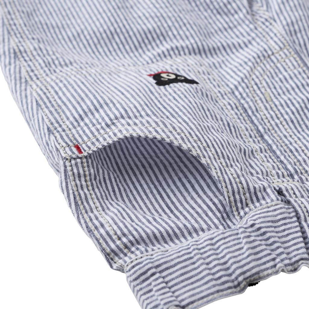 MIKI HOUSE Double B Half Pants Pants Length Pants Bear Simple Boys Girls Baby Kids Clothes 90cm Gray [MIKI HOUSE] 6/4 Children's 60-3109-689