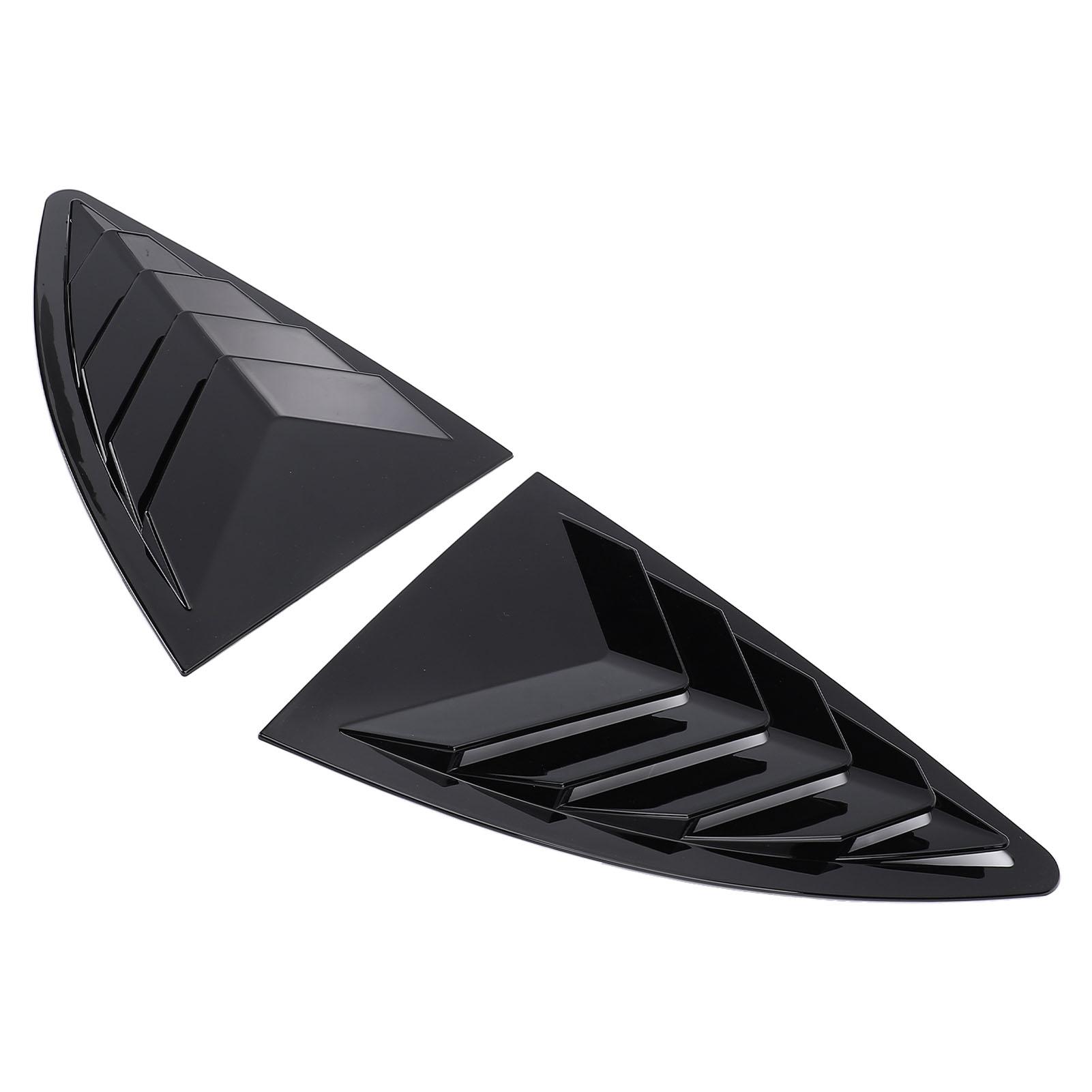 

Pair of Rear Side Window Louver Air Vent Left Right Window Shutter Cover Trim Replacement for GT86 BRZ 2013 2020 Glossy