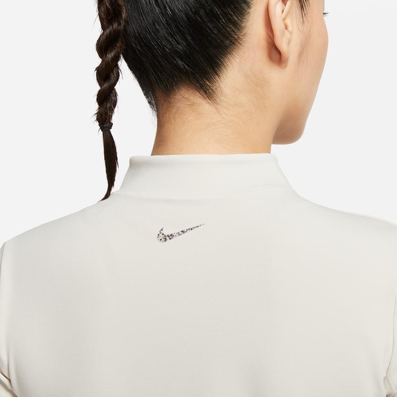 Nike Solid Color Zip Collar Jacket Women Jacket Beige DQ6002-104