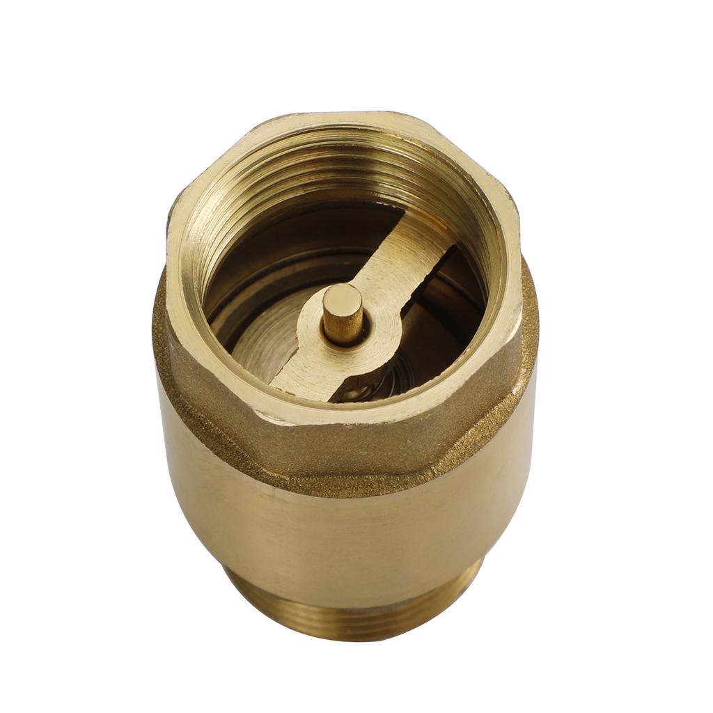 Brass Check Valve G1/2" M To F Thread Non-Return Backflow Prevention