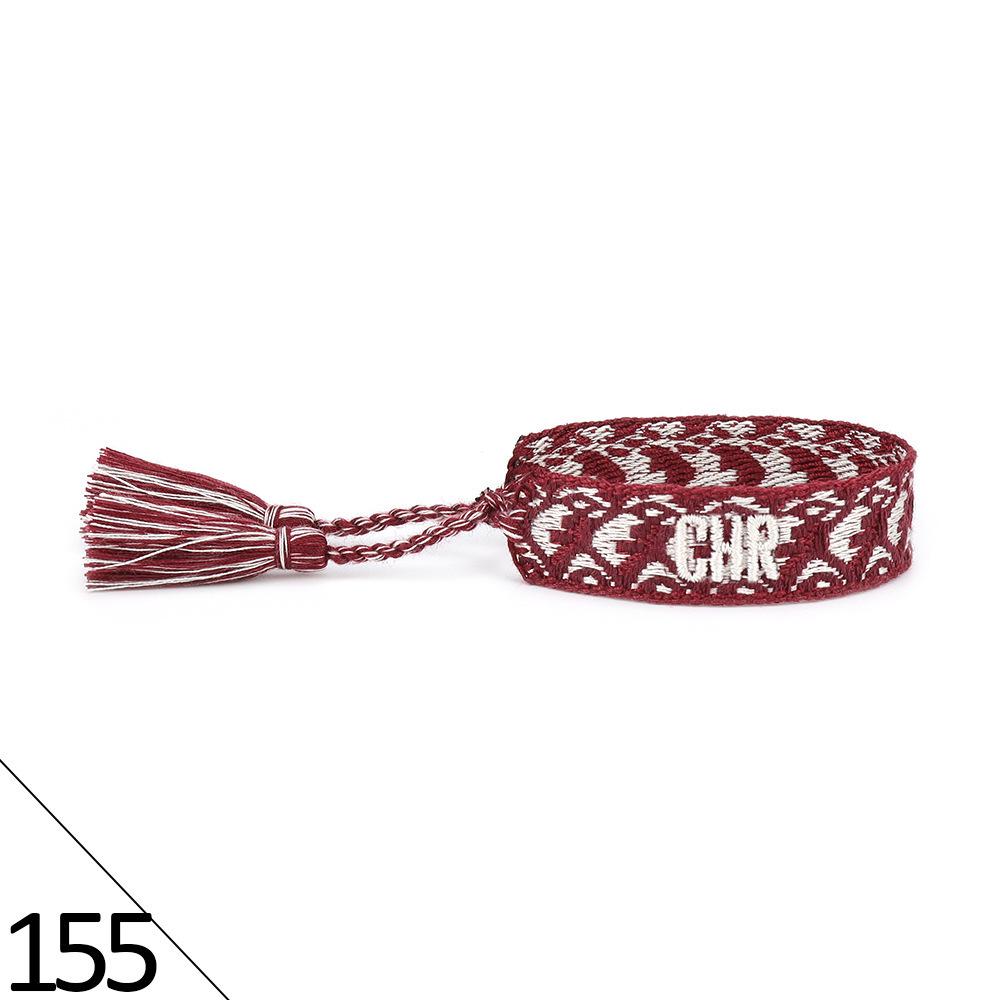 Friendship Letter Bracelet - Hand-Woven Ethnic Style with Polyester Tassels