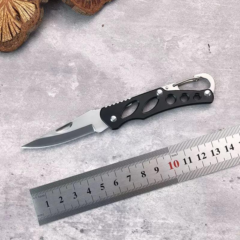 Folding Fruit Knife, Stainless Steel Outdoor Knife with Non-slip Handle for Kitchen Accessories Pocket Knife