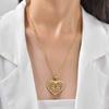 Ladies Personalized Stainless Steel Hollow Heart Tree Of Life Pendant Necklace Pn-2266