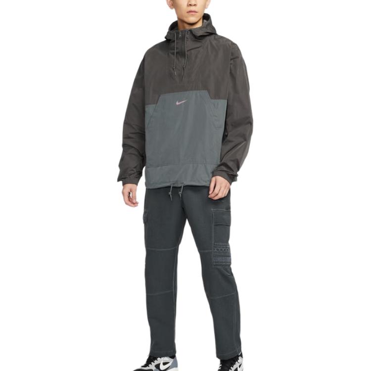 New Nike ClubSportswear Sweatshirt Men's Medium Gray/Iron Gray/Umber Gray IB7558-254