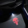 1/2PCS Skull Head Car Door Welcome Lights Laser Projector Logo Wireless Sensing For Jeep Wrangler Opel Hyundai Volvo Ford Dodge ALY1