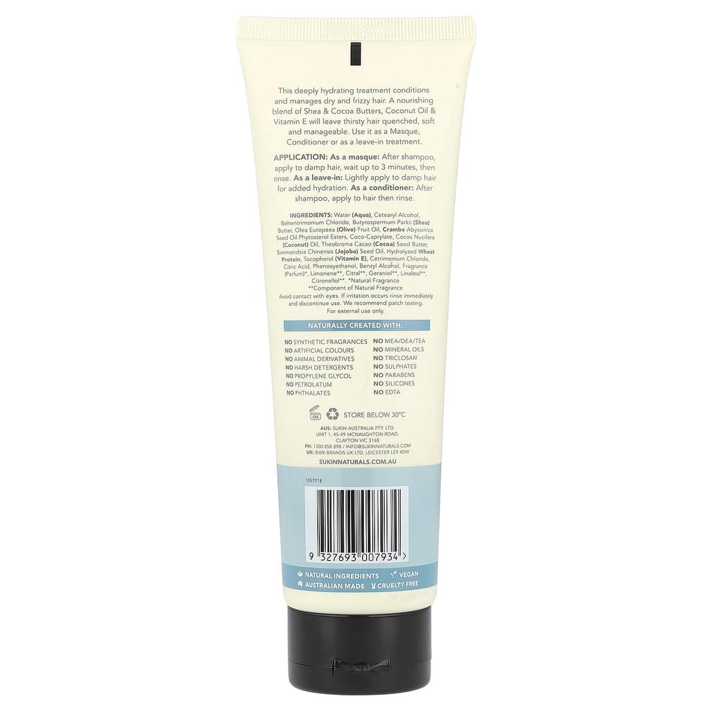 Haircare, Hydrating Replenishing Hair Masque, Dry Hair Types, 6.76 Fl Oz (200 Ml)