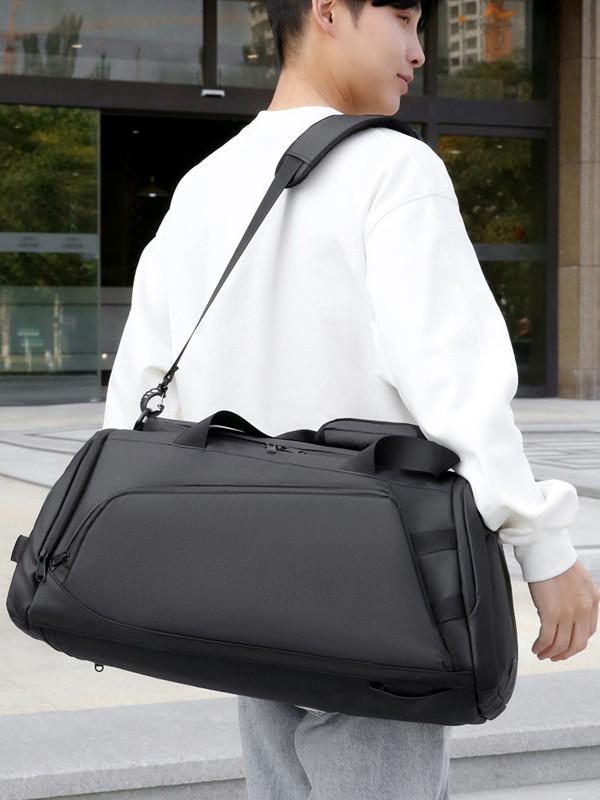 Unisex Travel and Gym Bag with Shoe Compartment, Wet/Dry Separation, Large Capacity for Short Trips and Sports.