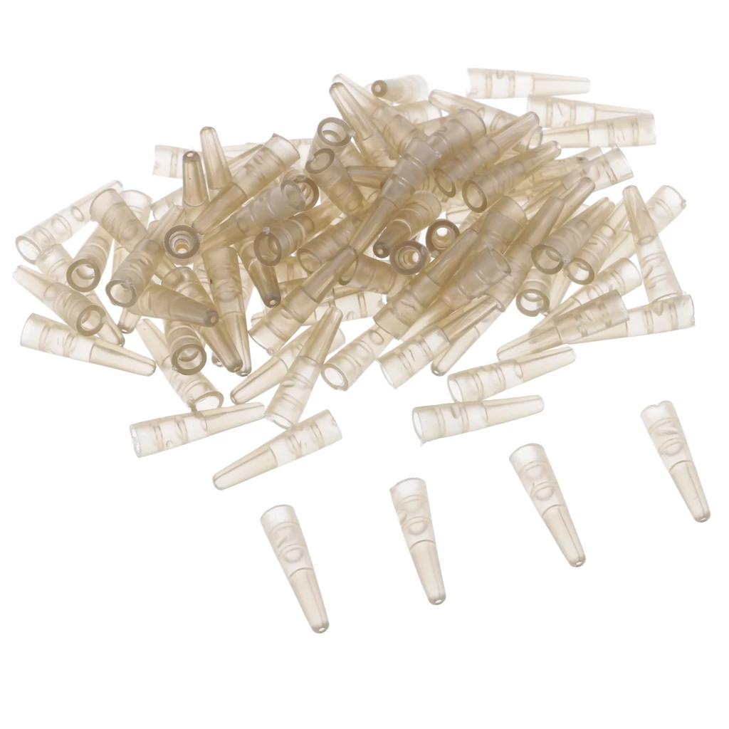 

For Saftey Lead Clips Carp Fishing Fishing Tools Brown Cones Pipe Tube Tail Tubes Rig Sleeves 50Pcs