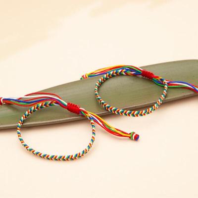 Five Elements Bracelet, Monk Gift, Four Pillars of Destiny, Knot, Wish, Five Colors, AA0062