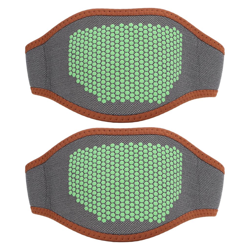 2pcs Electric Neck Heating Pad Hot Therapy Fast Heating Steel Board Support Heated Neck Wrap Black