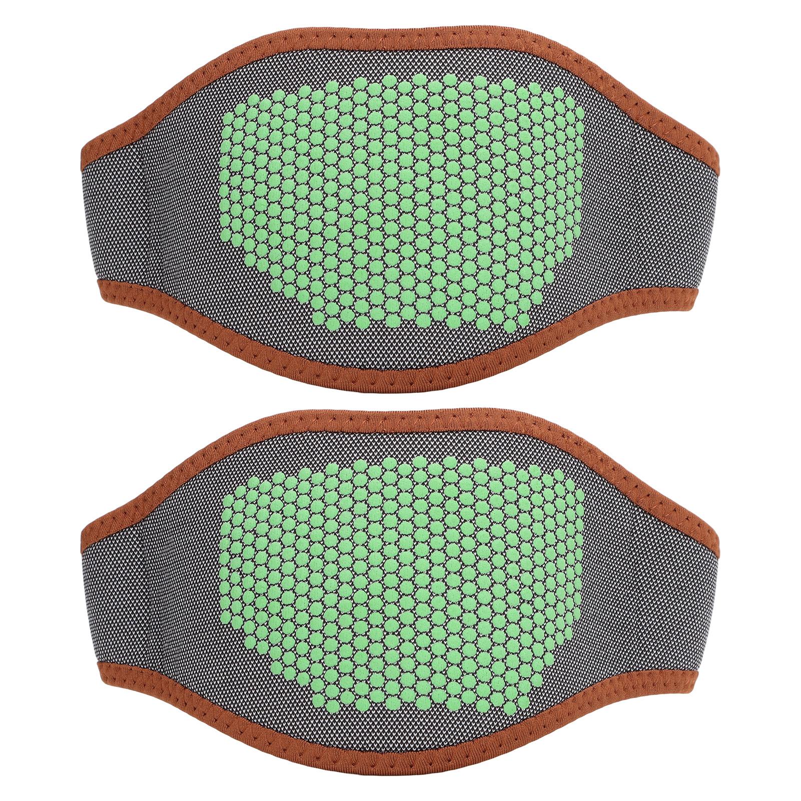 

2pcs Electric Neck Heating Pad Hot Therapy Fast Heating Steel Board Support Heated Neck Wrap Black