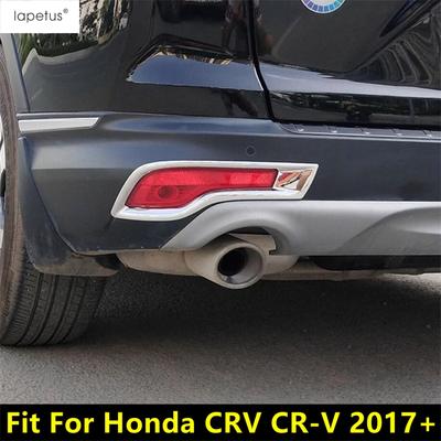 Rear Bumper Fog Lights Lamps Frame Decoration Cover Trim For Honda CRV CR-V 2017 -  ABS Chrome Accessories Exterior Refit Ki