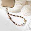 Natural Stone Beaded Mobile Phone Chain Women's Fashion Design Sense Mobile Phone Lanyard Short Anti-lost Mobile Phone Lanyard