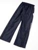Mizuno Training Windbreaker Pants, Moisture-Wicking, Quick-Drying, Unisex, Size XS, Deep Navy x White, 32JF8015