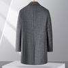 Men's Business Casual Mid-Length Wool Blend Overcoat