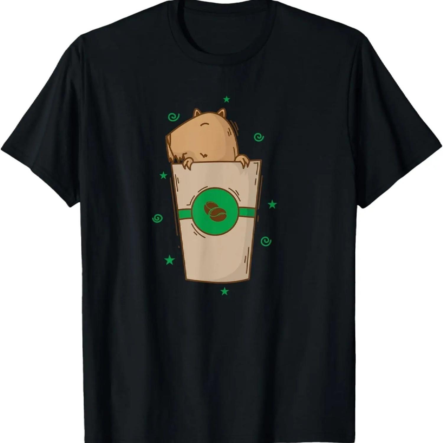 Caviidae Guinea Pig in Coffee Mug T-Shirt XXXXXL чёрный