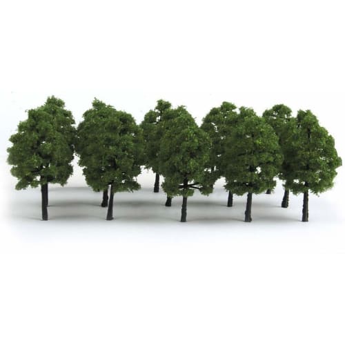 3.5cm, 30 pieces, for model railroads, trees, forests, N gauge, dioramas, structures, railways, architecture, and model landscapes, dark green