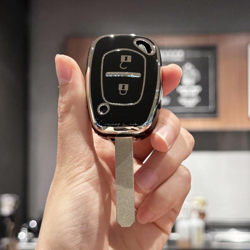 Schlüsselanhänger-Abdeckung für Opel Vivaro für Renault Movano Trafic Kango 2 Tasten Schutzschale Zubehör Autoschlüsseletui