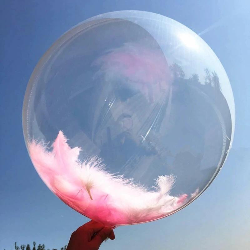 10 pezzi 10-24 pollici palloncino a bolle trasparente trasparente gonfiabile aria elio globos matrimonio compleanno festa decorazione baby shower