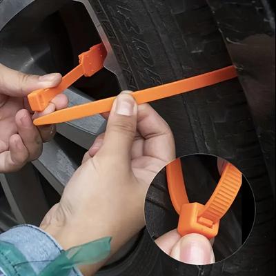 1-10 STÜCKE Notfall Anti-Rutsch-Kette Reifenkette Set Radfessel Autoreifengürtel Winter Anti-Rutsch Langlebig Universelle Passform Autozubehör