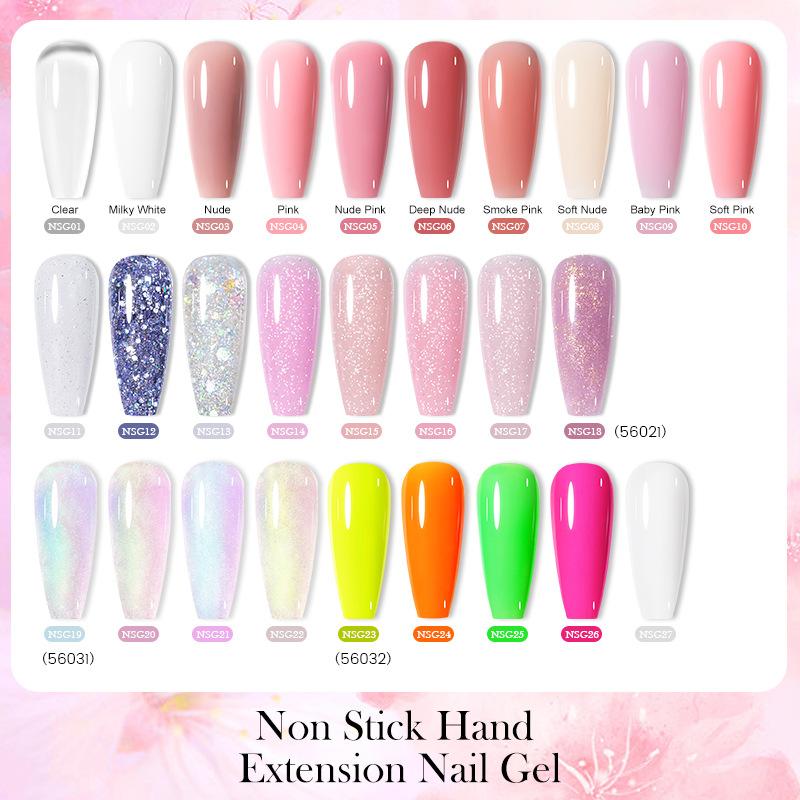 BORN PRETTY Nail Extension Gel Non-Sticky Hand-Moldable Scuplting Gel for Nail Art Clear Slip Gel 30ml