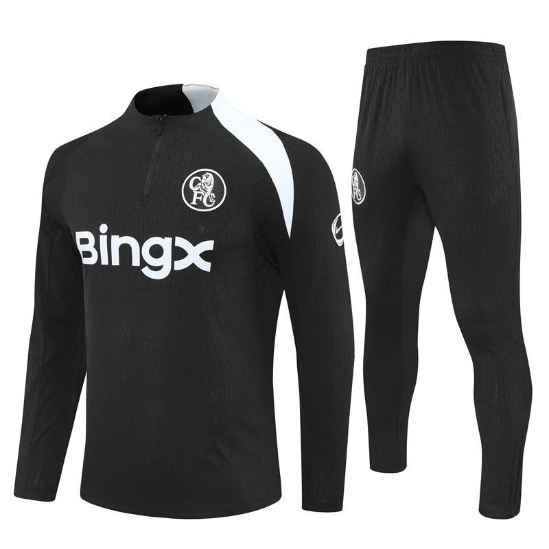 Halbzip Bestickter Fußball Trainingsanzug Set Arsenal Barcelona Real Madrid Camouflage Fußballanzug