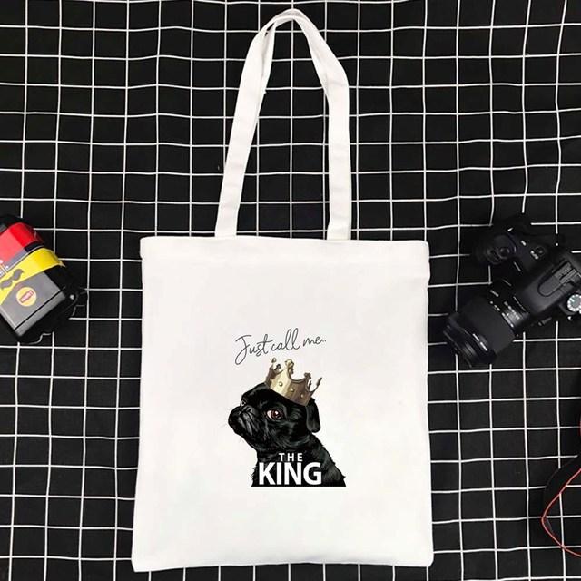 Wiederverwendbare Tragetaschen, faltbare Einkaufstasche, umweltfreundliche Handtaschen, neue große Einkaufstasche, Hundemuster, Damen-Einkaufstasche