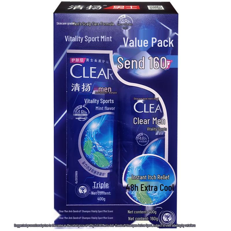 

Clear Men Vitality Sport Peppermint Shampoo