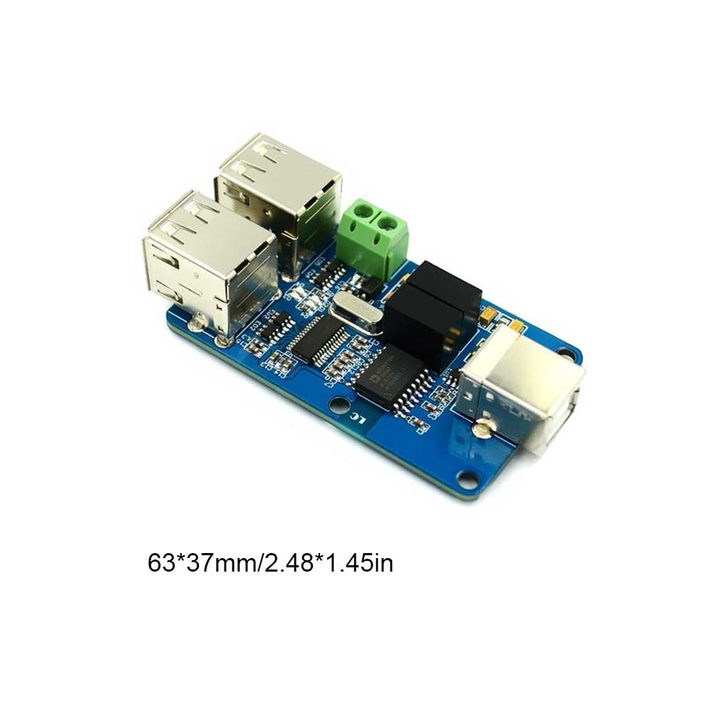USB-Isolator Solides ABS Leichtes Isolationsmodul Korrosionsbeständigkeit Gekoppelte Schutzplatte Stromversorgung