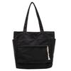 New Large-capacity Business Commuting Fashion New Large-capacity Soft Surface Solid Color Canvas Shoulder Bag