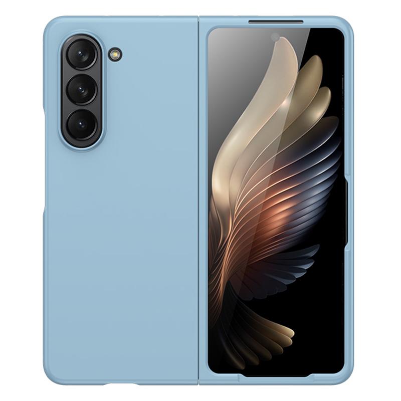 

For Samsung Galaxy Z Fold5 5G Hard PC Phone Case Skin-touch Anti-scratch Cover Baby Blue