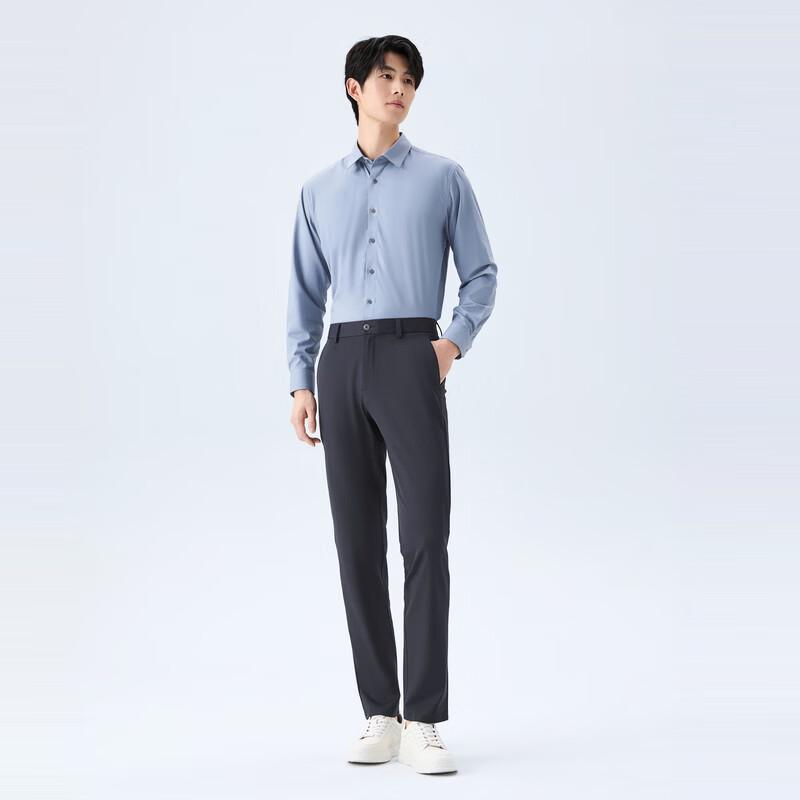 Septwolves Men's Silk Modal Blend Casual Trousers