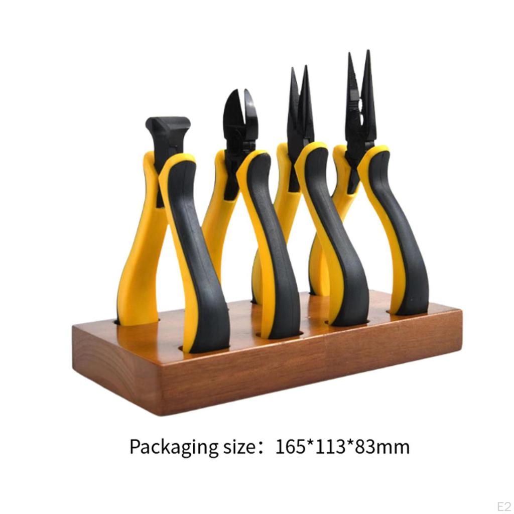 6 Piece Mini Pliers Set, Pointed Nose, Diagonal, End Cutting, for Crafts Work, Electronic Repair
