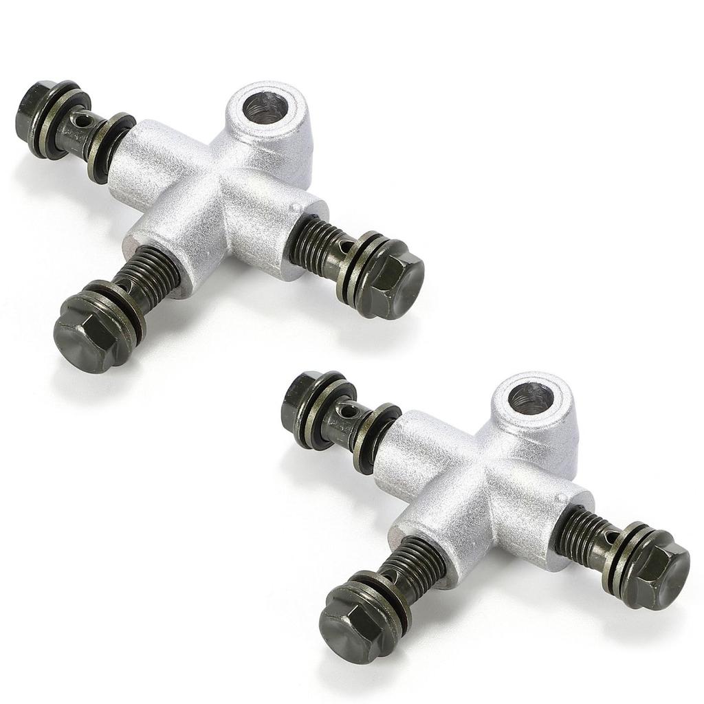 calm wish Brake Hose Joint Pipe T 3 Way Distribution Adapter Trike ATV Banjo