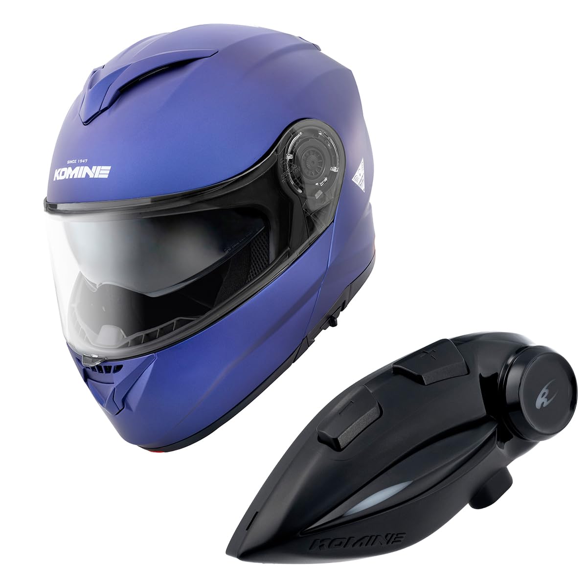 

KOMINE FL System Helmet Motorcycle Intercom Mat Metal Blue M HK-171 + KK-902