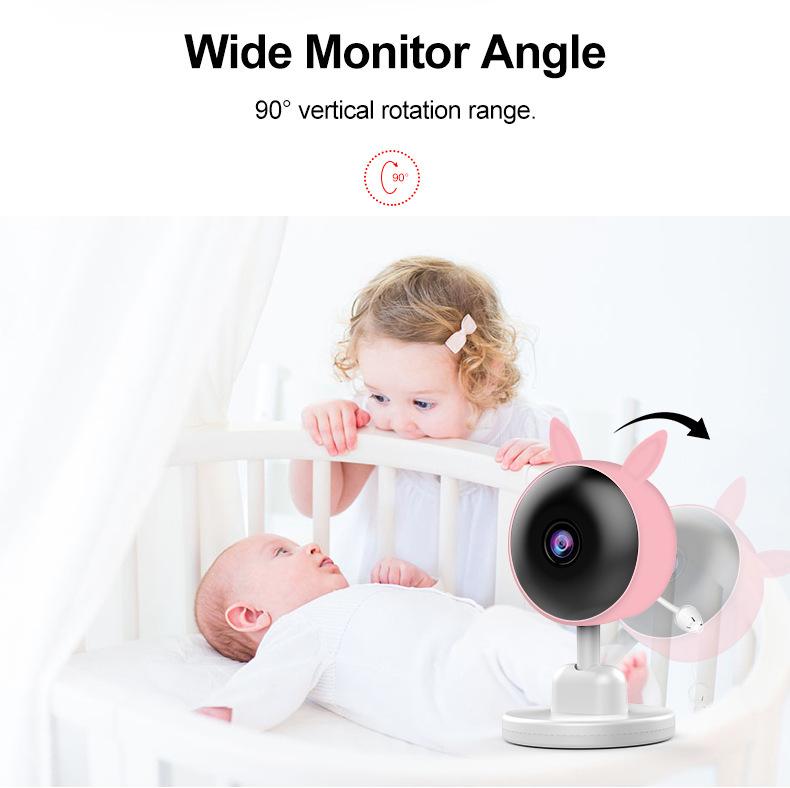 2.8" Baby Monitor: Color Screen, Temperature & Cry Detection, Voice Intercom