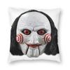 Billy The Puppet Saw Pillowcase Soft Polyester Cushion Cover Decor Horror Movie Jigsaw Throw Pillow Case Cover Square ''