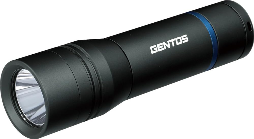 

GENTOS LED Flashlight Lumens Brightness 3 Hours of Light Dustproof Water Resistant 1m Uses 3 AA Batteries Stella [800 / / / / Waterproof] ST-133D чорний