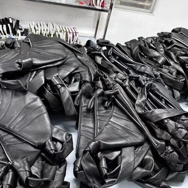 [Haute Couture] Torba Croissant ze skóry owczej w stylu celebryckim: Neutralna, Niszowa Torba Messenger