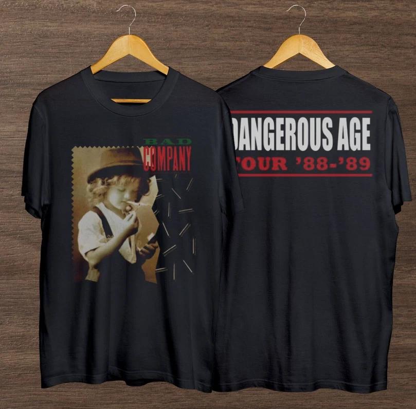 Bad Company Dangerous Age Tour 88-89 T Shirt, Vintage Bad Company Classic Shirt 4XL