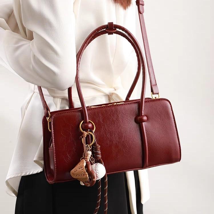 New Fashionable Versatile Handheld Crossbody Tote Bag, Retro, Niche, Middle Aged Underarm Bag for Women