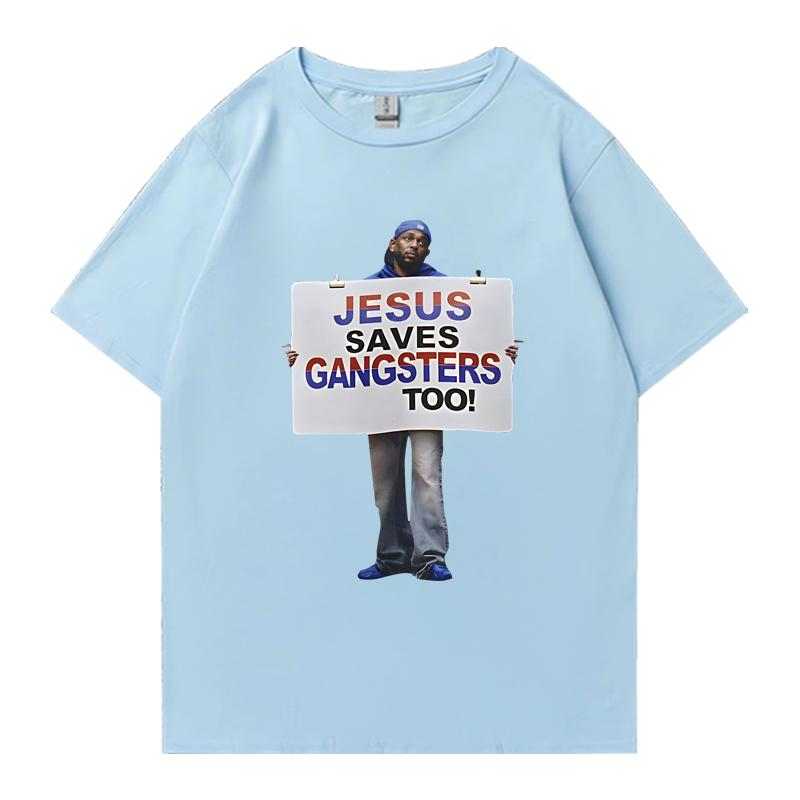 High Quality Kendrick Lamar Hip Hop Oversized t-shirt Cotton Men Women Crew Neck short sleeve t-shirts Casual Unisex clothing