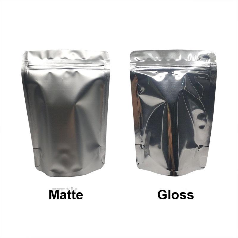 100 pcs Colored Stand Up Zip lock Foil Pouches Aluminum Foil Standing Pouches,Food Storage Stand Up zip lock Bags Free Shipping