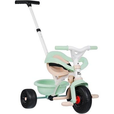 SMOBY - Tricycle Be Fun Confort - Evolutif 3 En 1 - Poignée Parentale Réglable Sur 3 Hauteurs - Siège Réglable - Dès 10 Mois