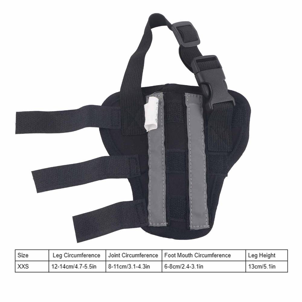 Joint Stabilizing Dog Knee Support Adjustable Fit Dog Leg Wrap Pet Recovery Brace  Hind Leg Injury