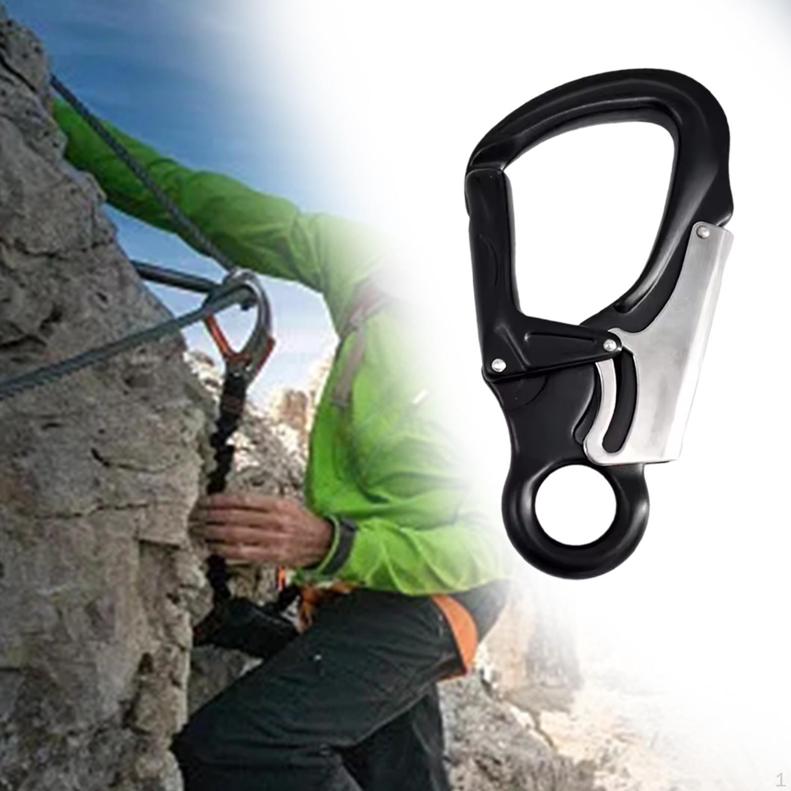 Carabiner Clip Double Locking Snap Hook High Strength Self Spring for